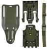Locking System Kit Included QLS Fork and Plate with Thigh Elastic Strap Low-Ride UBL Universal Belt Loop for Duty Belt Holster