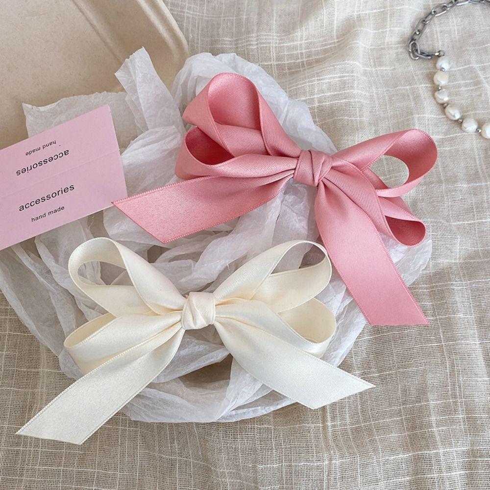 1PC Fairy Bow Hairpin Sweet Ribbon Barrette New Bowknot Hair Clips Girls