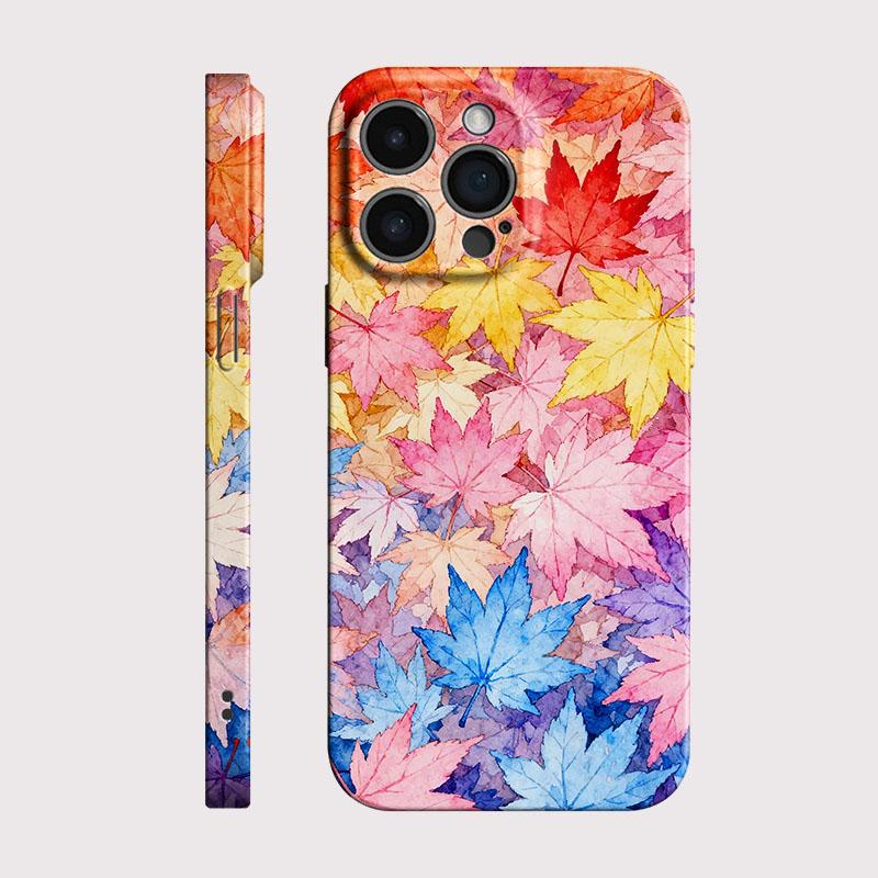 Coque de téléphone à motif feuilles d'érable pour Xiaomi Mi 15T 14T 13 12 12s 9 10 11 Poco C40 M5 X3 F4 NFC Pro 4G 5G Film Brillant Coque Rigide