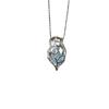 Blue Ice Pendant Aquamarine Gravel Necklace Women'S Temperament Blue Crystal Pendant Collarbone Chain