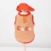 Spring and Summer Dog Clothes Striped Vest Hat Out Traction Suspender Small and Medium Dogs Cat Pet Clothes
