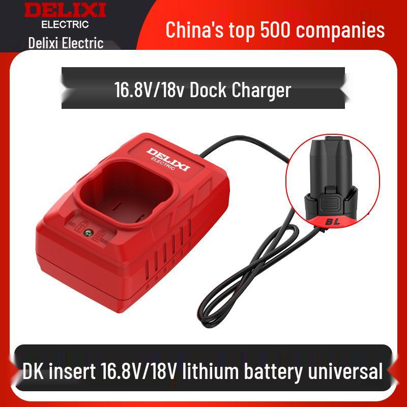 Delixi 16.8V Electric Ratchet Wrench with Lithium Battery and Charger Accessories