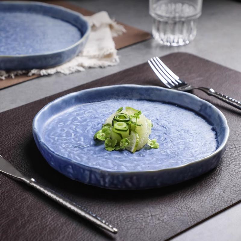 Ceramic Flat Plate Western Style Steak Plate Dining Plates Pasta Dish Sushi Plates Fruit Dish Salad Bowl Dessert Bowl Snack Tray
