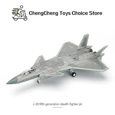 Non toxique 1:72 Blocs de Construction Créatifs Série Militaire Chinois Chengdu J-20 Chasseur furtif Fire Fang Modèle d'Avion Jouets Pour Enfants Cadeaux de Noël