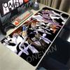 HD Printing Black and White Mouse Pad Anime Large Mousepad Bleach Manga Desk Mats Laptop Office Rubber Pc Gaming Non-Slip Carpet