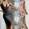 2023 New Beach Sexy Knitted Hollow Cover-up Bikini Cover-up Sunscreen Swimsuit Outside Smock