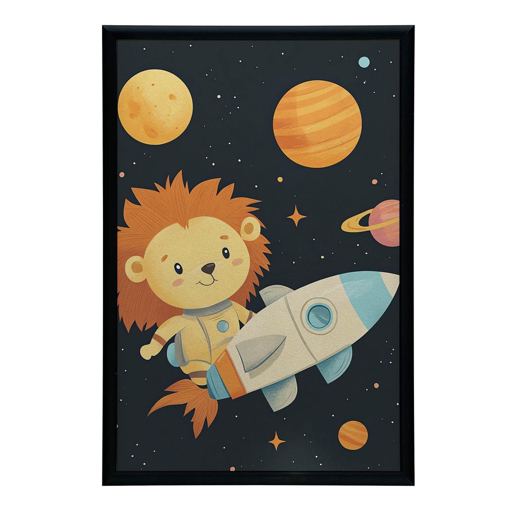 Plakat Lwiątkowe Marzenia Plakat Lwiątkowe Marzenia, 30X40 Cm, Rama Drewniana Jasny Dąb, Papier Matowy 230 Gsm