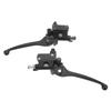 1 Pair 22mm 0.87in Brake Clutch Master Cylinder Lever Black for Gy6 50cc 110cc 125cc 150cc 250cc Scooter