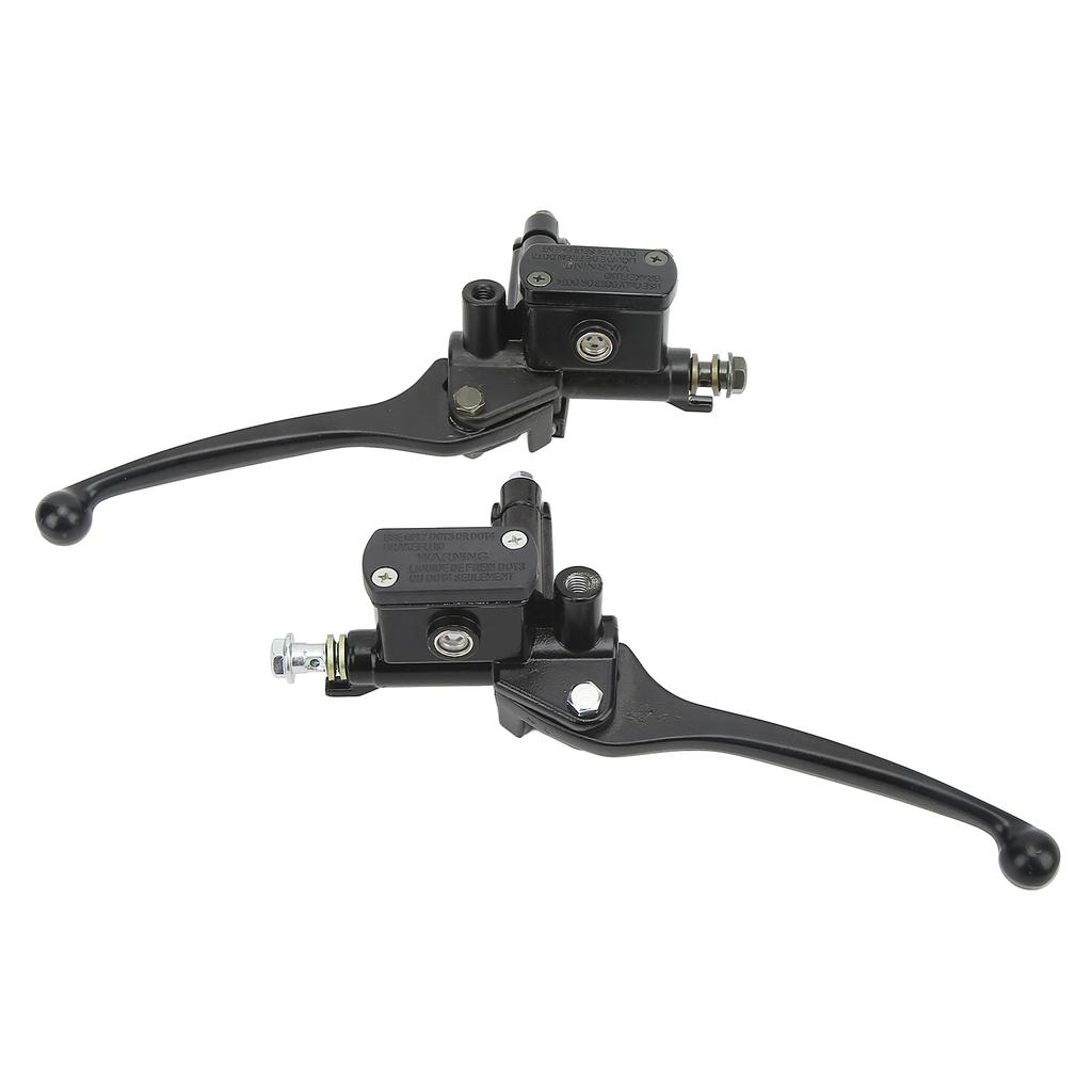 1 Pair 22mm 0.87in Brake Clutch Master Cylinder Lever Black for Gy6 50cc 110cc 125cc 150cc 250cc Scooter