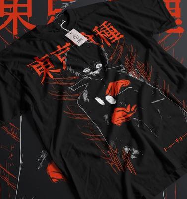 Black Reaper T-shirt Kaneki Tokyo Ghoul Horror Anime Black Shirt Tee All Size
