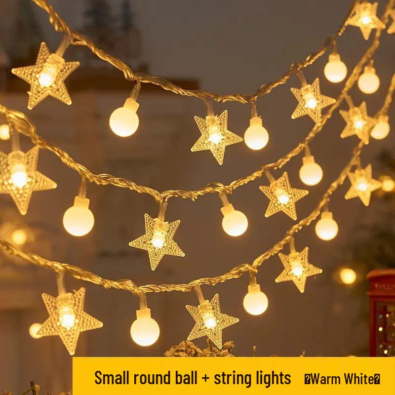 LED Star Fairy String Lights for Room, Dorm, and Outdoor Decoration