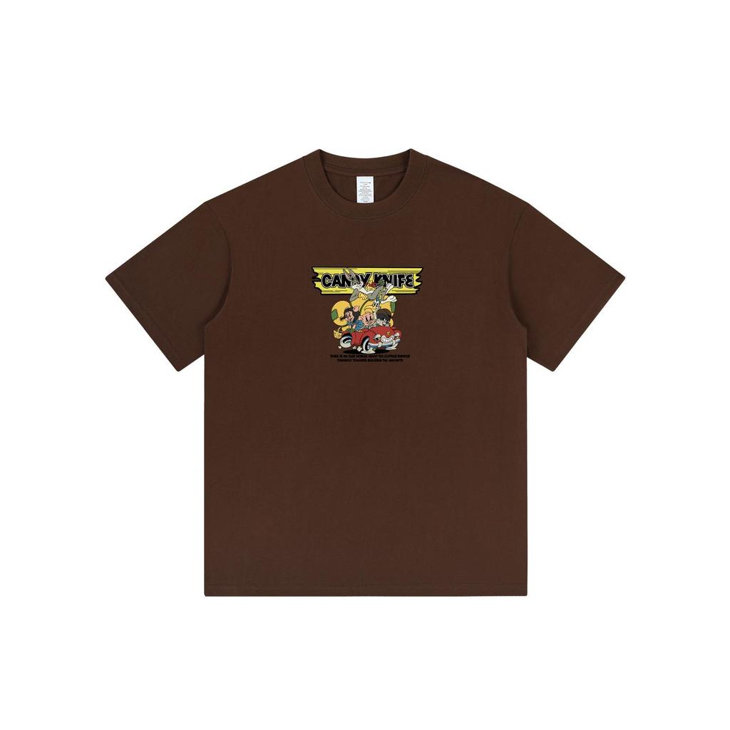 Trendy Streetwear Cartoon Print Hip-Hop Unisex T-Shirt: Versatile Short Sleeve Casual Top