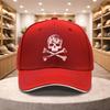 Skull Crossbones Print Baseball Cap for Unisex Women Casual All Season Adjustable Sun Hat