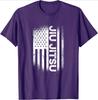 Jiu Jitsu American Flag Brazillian Ju Jitsu design100 cotton summer casual Oneck short sleeve printed mens Tshirt