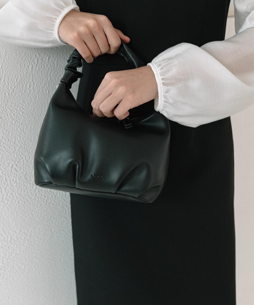 Andl Shirred Vivid Two-Way Bag - Black