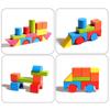 Colored Wooden Blocks - Educational Assembling Toy for Toddlers