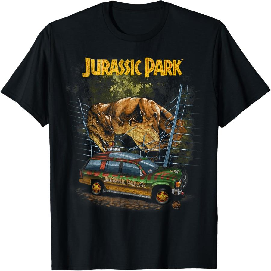 

Jurassic Park Vintage T-Rex Break Out T-Shirt XXXXXL чорний