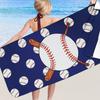 Baseball-Strandtuch, schnell trocknend, tragbar, Badetuch, Baseball-bedrucktes Strandtuch