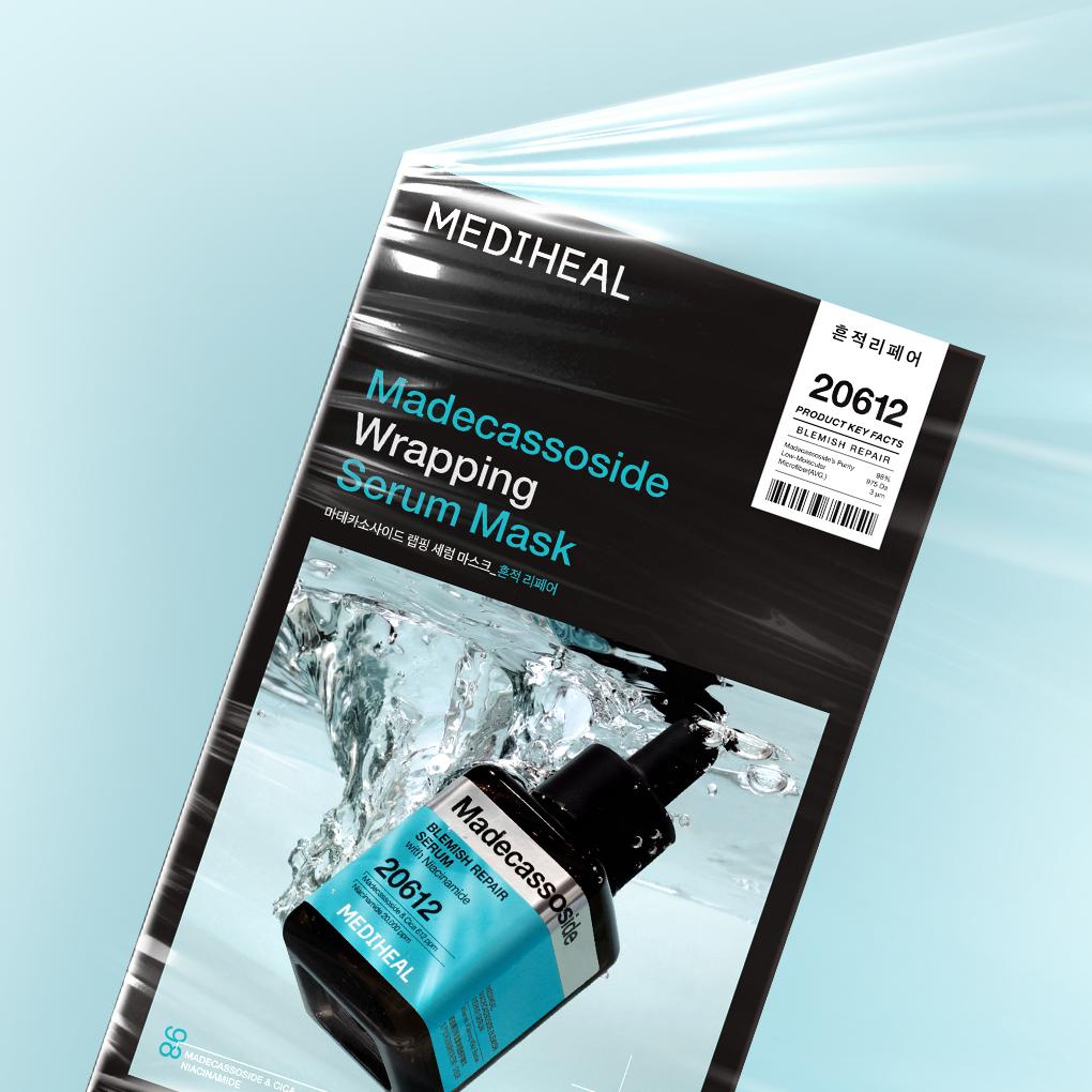 MEDIHEAL Wrapping Serum Mask Sheet 4ea Madecassoside Blemish Repair 4ea