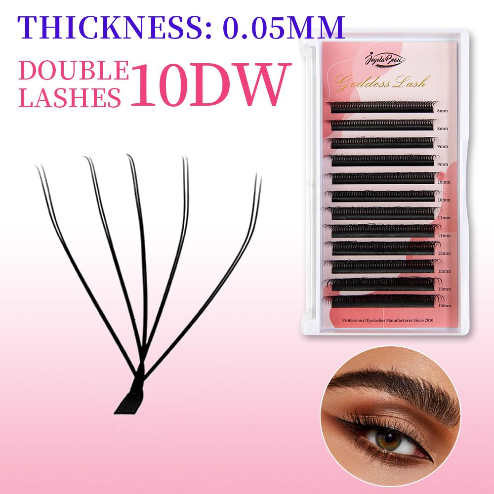 Goddess YY  W Shaped Lashes 2D 3D 4D 5D 6D 7D 8D Automatic Flowering Premade Fans Eyelashes Extensions Natural Individual Lashes