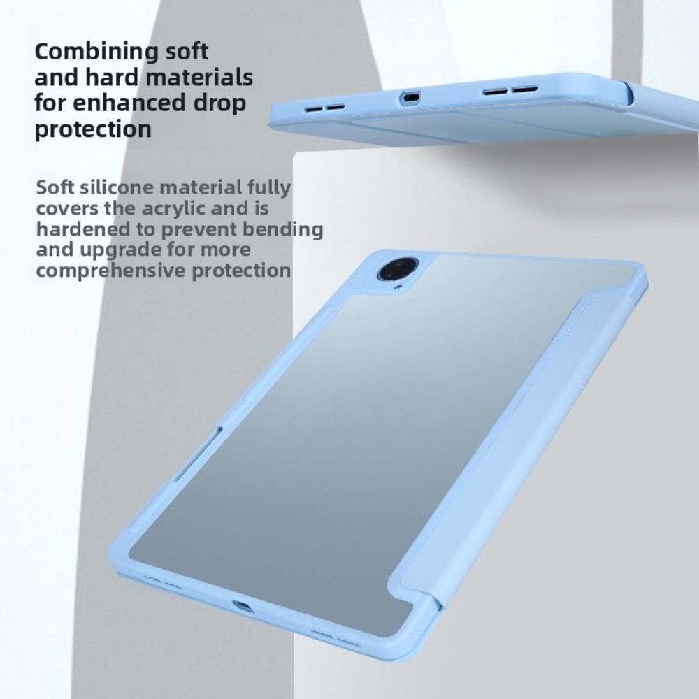 For VIVO Pad 5 Pro Tablet Case Air Tri Fold SE Anti Bend for IQoo Pad 2 Pro Acrylic Cover for 12 13 Inch