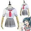 Love Live Sunshine Aqours Takami Chika Uniform Sailor Suit Cosplay Costume Skirt For Anime Fans