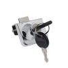 Little Doctor 409 No-Drill Sliding Glass Door Lock for Double Doors, Display Cabinets, and Showcases