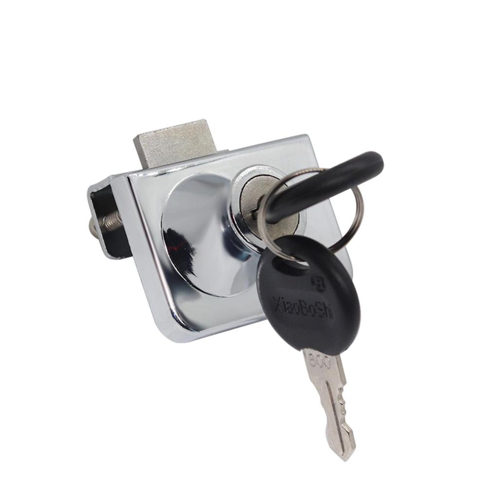 Little Doctor 409 No-Drill Sliding Glass Door Lock for Double Doors, Display Cabinets, and Showcases