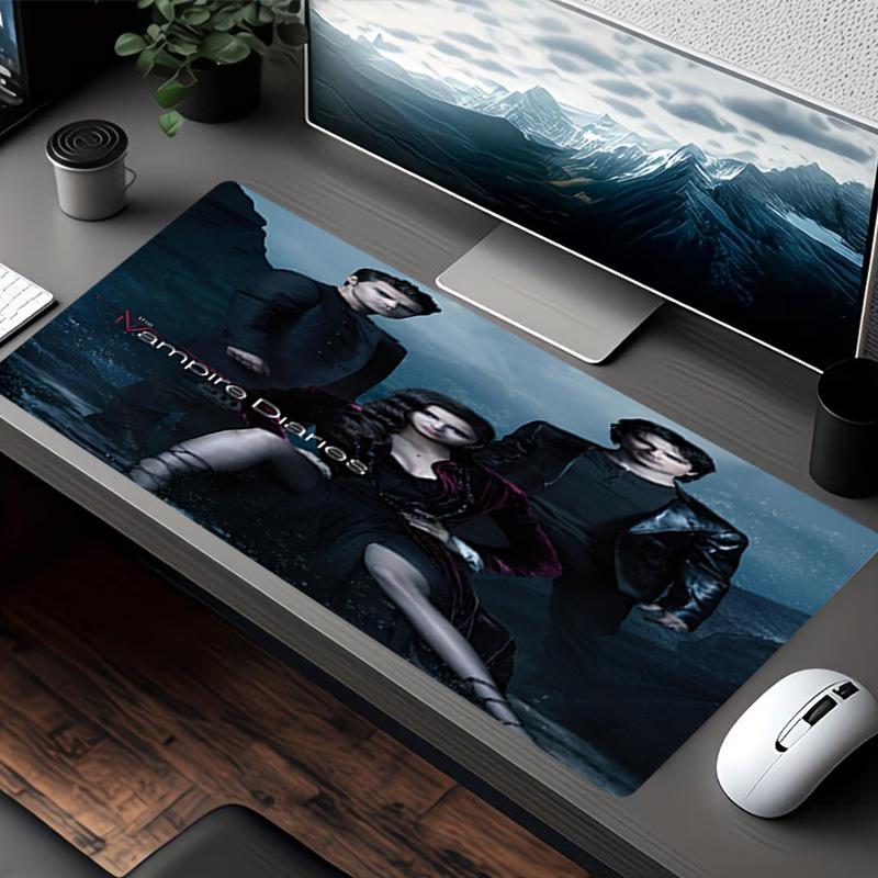 The Vampire Diaries Baskılı Mouse Pad, Klavye Pad'i Dizüstü PC Matı olarak Ofis Ev Kullanımı için, Masa Dekorasyonu, Oyuncular için Mükemmel Doğum Günü Hediyesi