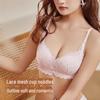 Tangge Mulberry Silk Lace Bra: Light, Cloud-Like Comfort, Sexy Lace, No Steel Ring, Padded Bottom for Support.