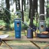 Tyeso 1200ML Vacuum Flasks Stainless Steel Coffee Cup Cold Hot Double-layer Insulated Big Capacity Cold Water Cup with Coffee Sticker