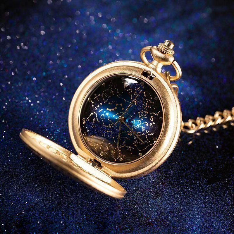 Forbidden City Cultural and Creative Arctic Star Chart Starry Sky Pocket Watch Ancient Style Collectible Pocket Watch