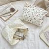Sweet Lace Floral Women Cosmetic Bags Portable Ladies Clutch Purse Lipstick Makeup Bag Commute Female Large Capacity Storage Bag