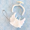Angel Halo & Winged Dress for 10-15cm Plush Toy, Kigurumi, Accessories, Otaku, Doll, Mascot, Kpopdoll, Costume [Used]
