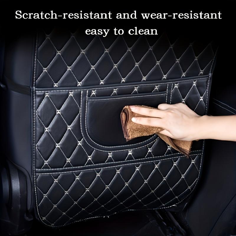 Faux Leather Car Seat Back Protector Pad - Anti-Kick Design, Durable & Easy-Clean, Fits All Car Seats, Backseat Cushion for Car Seat