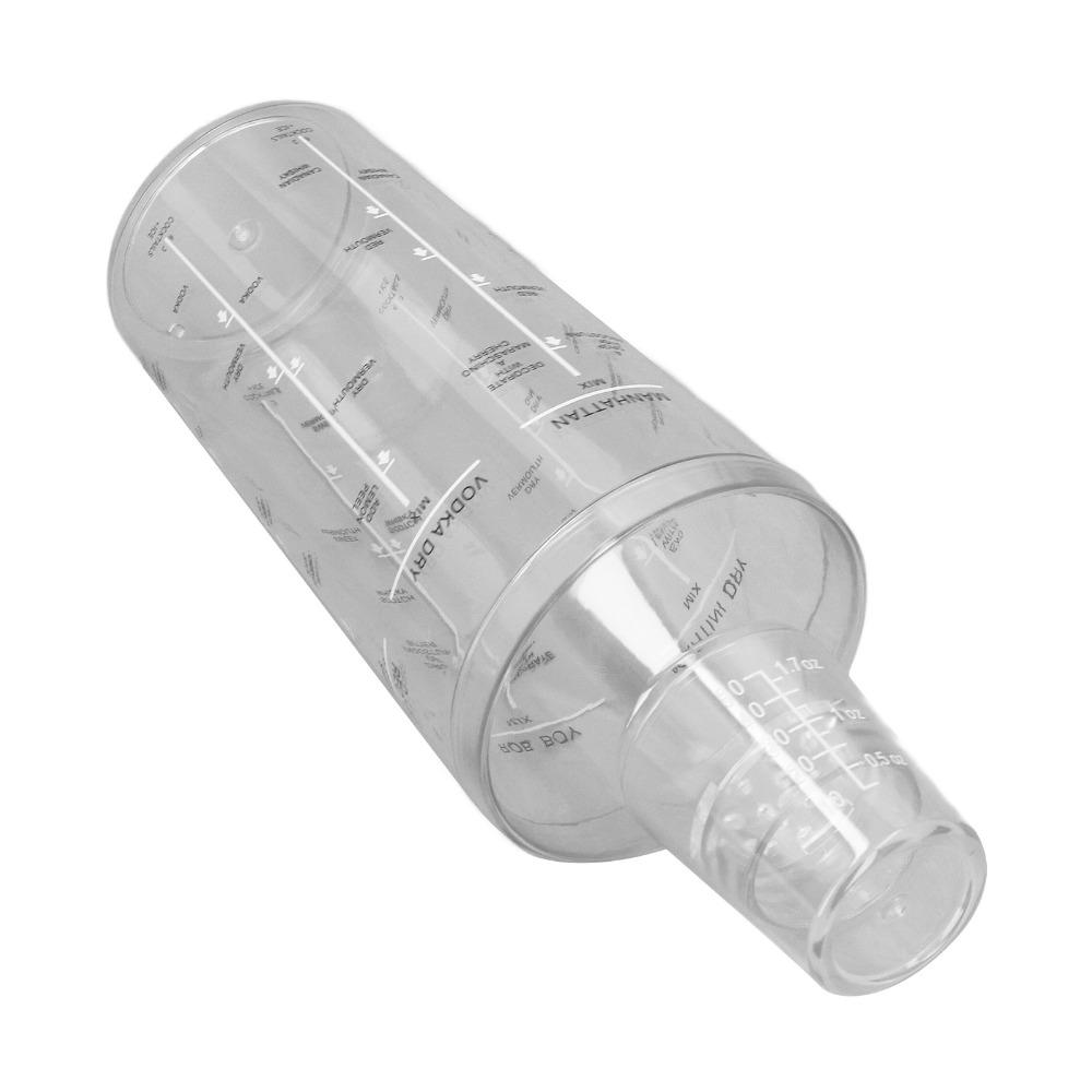 Built-in Strainer Lids Professional Cocktail Shaker PC Bartender Shaker Kit Wine Mixer Shaker  Home