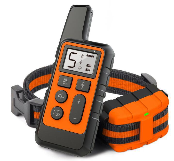 Dog Training Device: Remote-Controlled Waterproof Bark Stopper with Shock, Vibration, and Warning Features for Pets (500m Range)