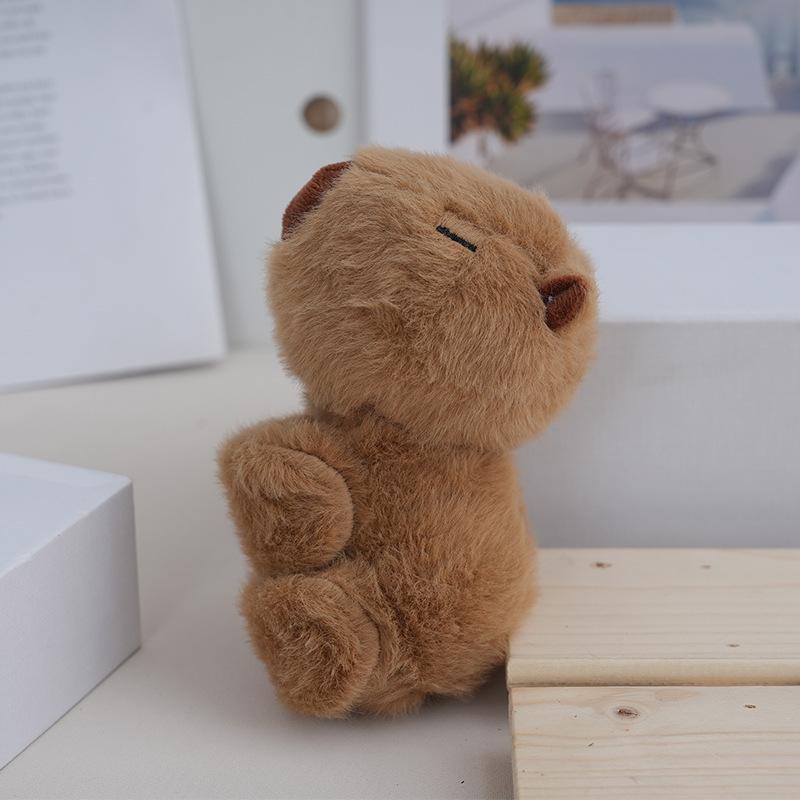 Adorable Capybara Plush Toy Keychain Cute Stuffed Animal Bag Charm Birthday Gift