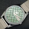 REFURBISHED JAPAN MADE SEIKO 5 AUTOMATIC MENS WATCH GREEN DIAL CUSTOM a440004-2 QV90-a440004