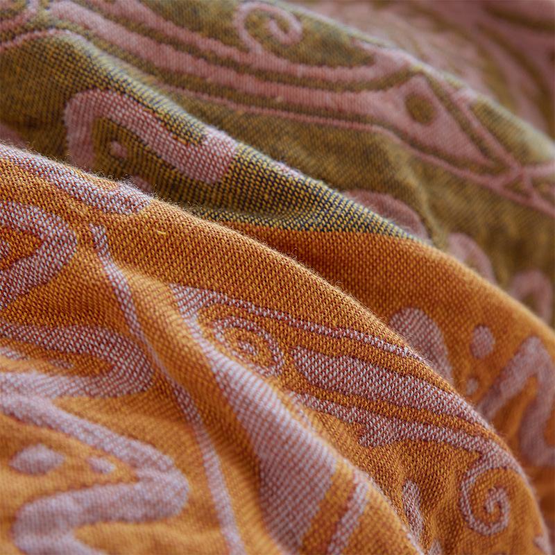 Multi-layer Cotton Gauze Throw Blanket Machine Washable Towel Quilt Summer Sofa Office Nap Air Conditioning Cover Blanket Household Sofa Towel