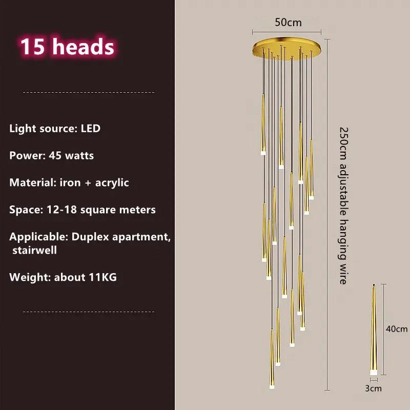 Nordic Led Pendant Lamp Long Downlight Kitchen Restaurant Bar Chandelier Decorative Chandelier Bedside Chandelier Ceiling Lights