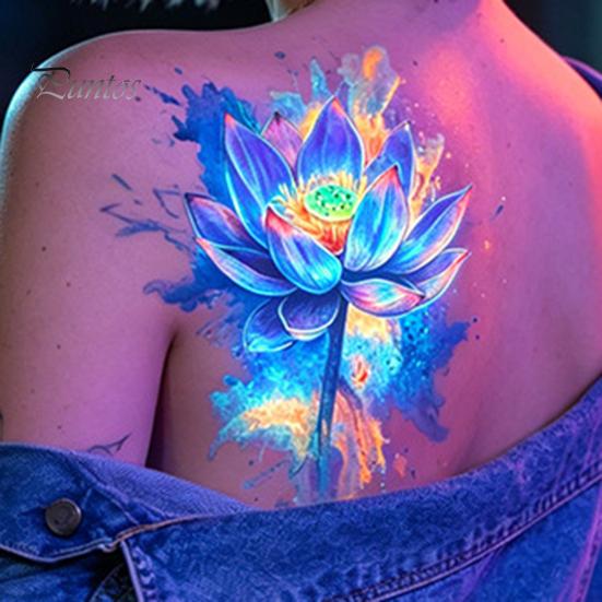 Removable Tattoo Stickers 5 Sheets Butterfly Stickers, Waterproof Temporary Flower Tattoos, Colorful Non-irritating Decals Face Body Tattoos