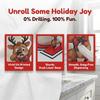 Christmas Tissue Holder Ornament Snowman Reindeer Santa Claus Festive Wooden Atmosphere Decoration Item