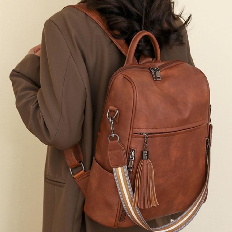 Women PU City Backpack Student School Bookbags Large Capacity Travel Backpacks