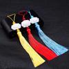 1Pcs Ancient Chinese Style Knot Jade Beads Tassel Fan Falling Ornaments Lotus Tassels Silk Tassels DIY Crafts Gift