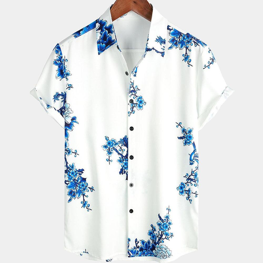 2024 Flower Shirt Hawaiian Men Clothes Loose Breathable Men's Shirts Summer Male Street Casual Short Sleeve Tops 5xl