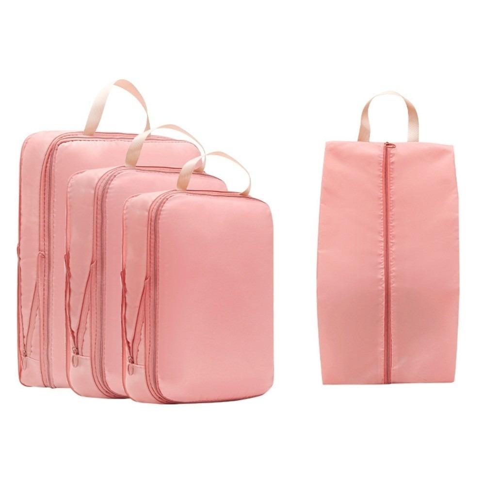 4pcs/set Lightweight Travel Storage Bag Multifunctional Packing Cubes Bag Travel Accessories