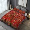 Red Festive Big Tree Luxury Duvet Cover Bedding Set for All SeasonsBedroom Dormitory Home Decor Soft Wrinkle-Resistant