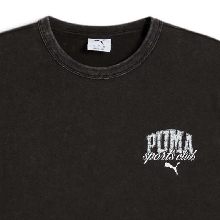 Puma Comfortable Casual Fashion Versatile Short Sleeve T-Shirt Men Tops Black 687515-01