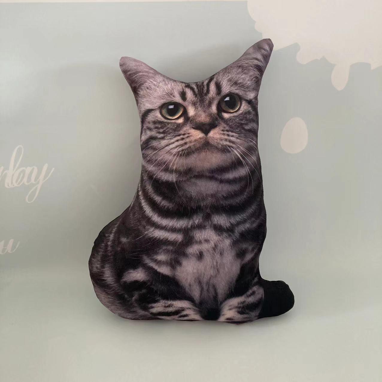 

Подушка-кукла с рисунком тигра 3D - креативный подарок на день рождения в виде кошки-звезды 35cm Pillow